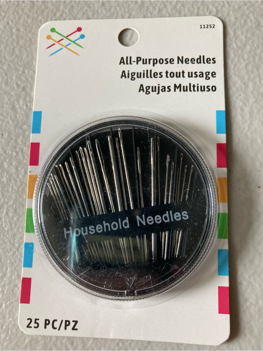 Prym All-Purpose Household Hand Needles Assorted 25pc Sharp Round Eye